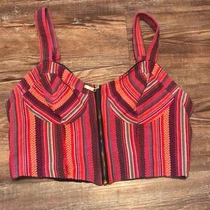 Boho patterned crop top